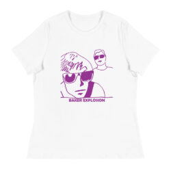 Baker Explosion Classic Purple Profile Pic Line Art Women's Relaxed T-Shirt